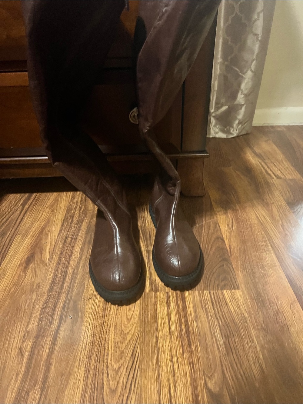 Tall Brown Leather Boots
